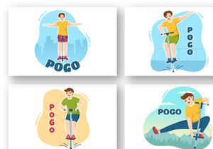 10 Sport Jump Pogo Illustration
