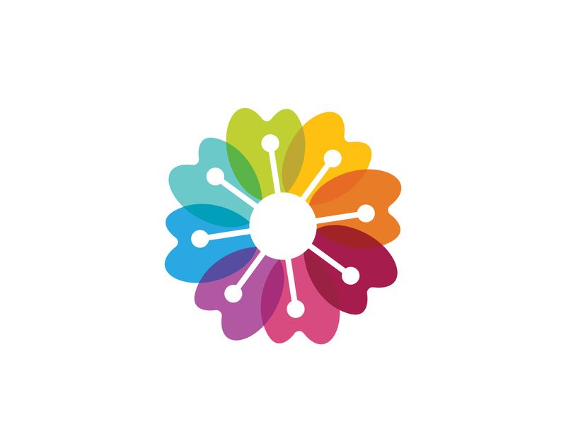flower vector icon design template