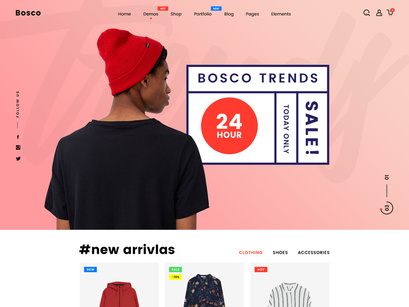 BOSCO – Responsive E-commerce PSD Template