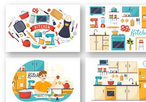 15 Kitchen Architecture Illustration