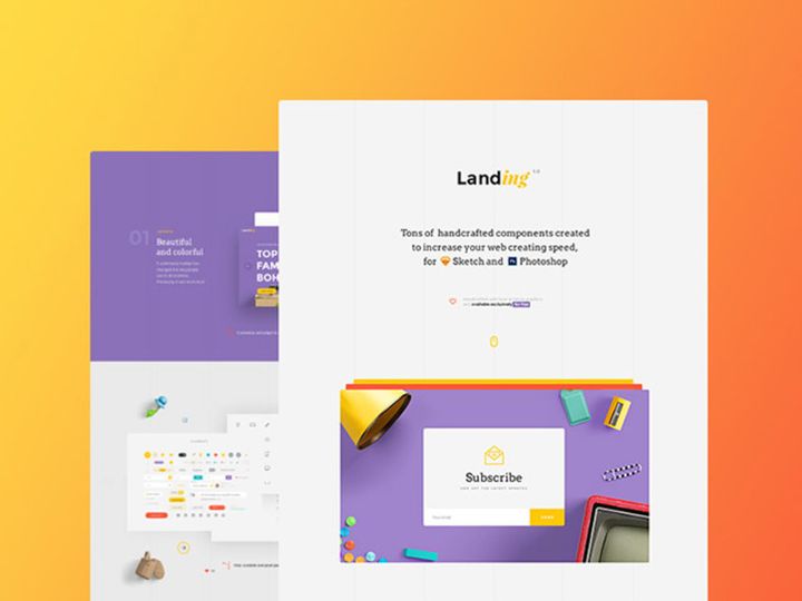 Landing: Free UI kit