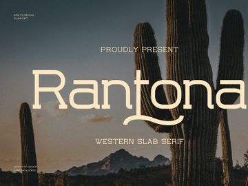 Rantona | Western Slab Serif preview picture
