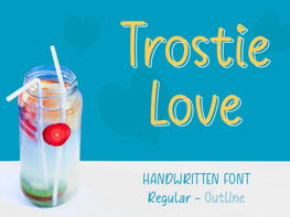 Trostie Love - Handwritten Font preview picture