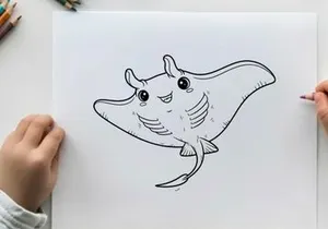 Cute cartoon whale jumping vector illustration flat design