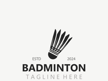 Badminton Shuttlecock logo icon design for Sport Badminton Championship club competition preview picture