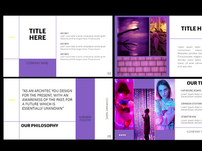 Violet Presentation Template