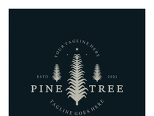 simple pine or fir tree logo,evergreen.for pine forest,adventurers,camping,nature,badges and business.vector