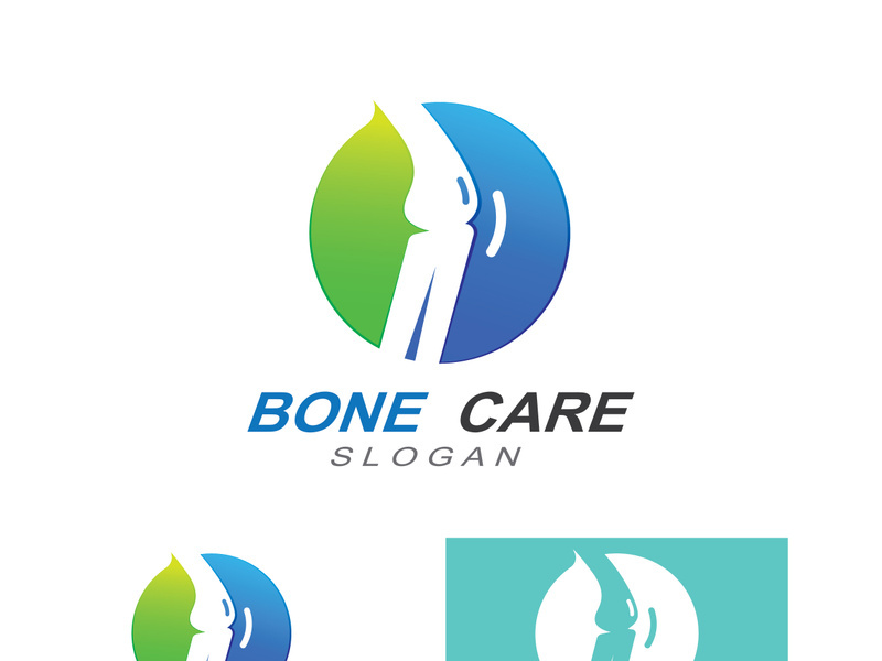 Bone logo design.logo for nursing, medical, orthopedic.