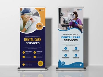 Dental Care Roll Up Standee Banner Ver-1 preview picture
