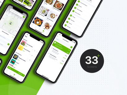 Delites - Online Grocery UI Kit for Adobe XD