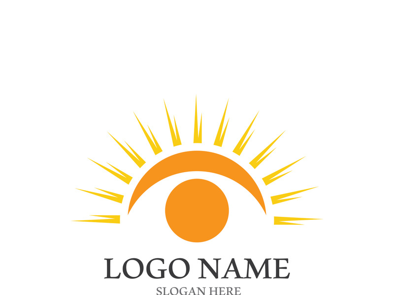 Sun vector illustration icon logo template design