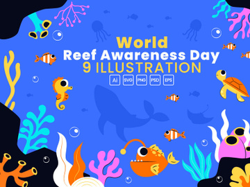 9 World Reef Awareness Day Illustration preview picture