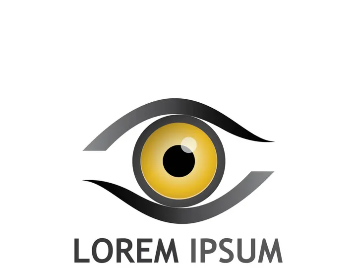 Eye logo with modern concept.