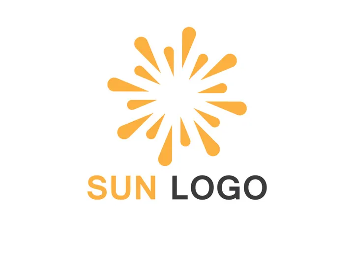 Sun logo vector