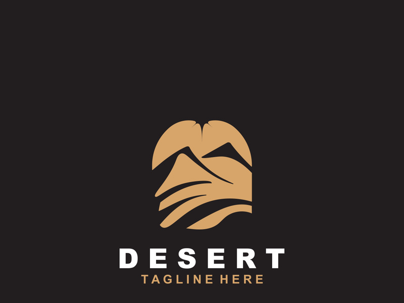 Desert or sahara wilderness logo outdoor adventure emblems, badges patches design
