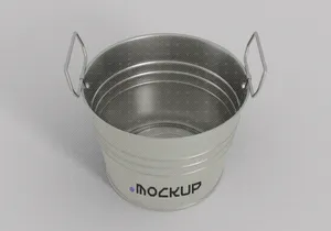 Metal Bucket Mockup