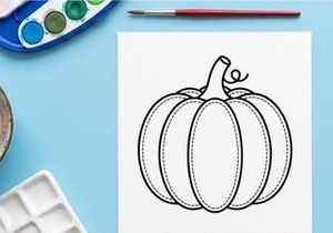 Ilustração fofo de abóbora para decoração de outono. Perfeito para marketing sazonal e designs festivos.