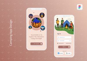 Camping App Design