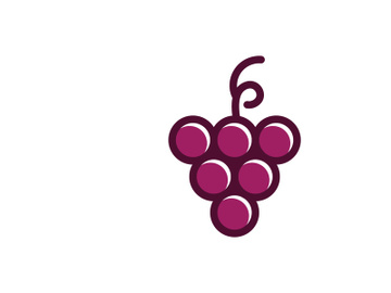 Grape logo images illustration design preview picture