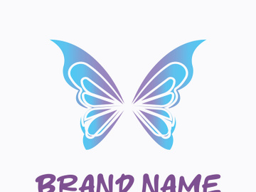 Butterfly logo design preview picture