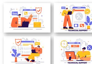 11 Technical Support System Illustration