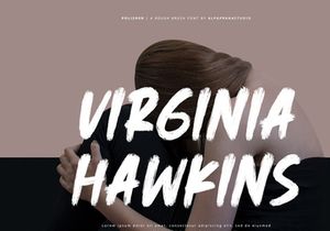 Polisher - Rough Brush Font