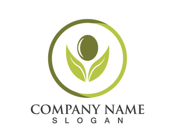 Extra virgin olive oil logo icon design vector illustration preview picture