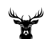 Deer logo template vector icon illustration design