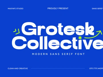 Grotesk Collective - Modern Sans Serif Font preview picture