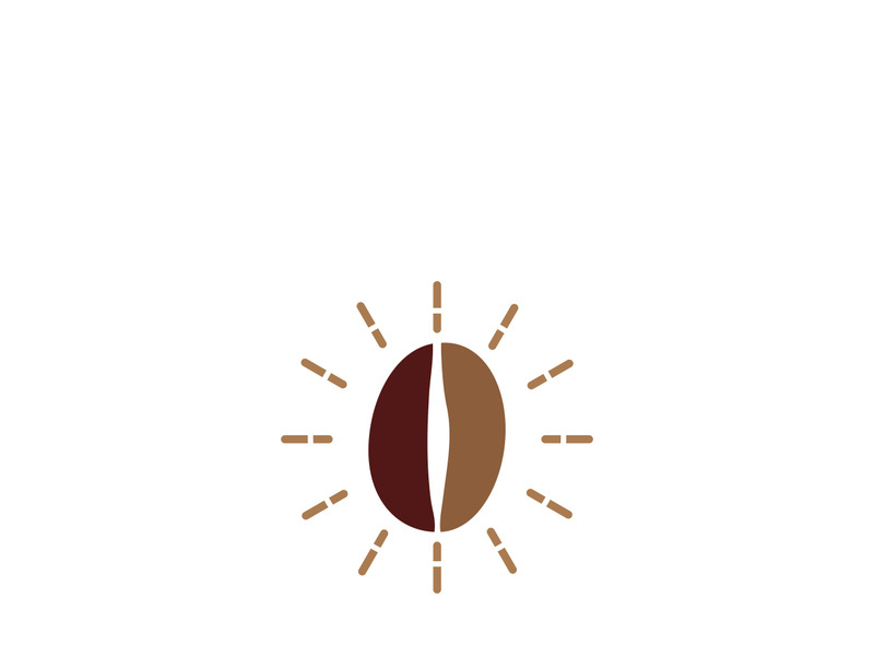 Premium coffee bean logo design.