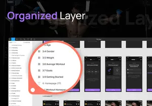 Modern Fitness App UI Design Kit