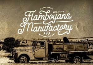 Anelka Fambuya - Monoline Retro Script Font