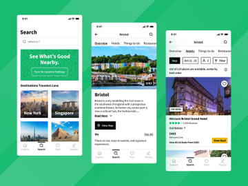 Travel and tourism mobile App UI kit - Volume 1 preview picture