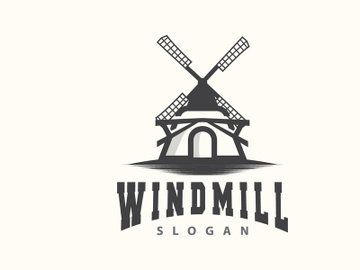 Windmill Logo, Agriculture Farm Vector Nature preview picture