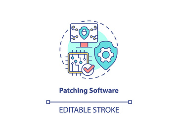 Patching software concept icon preview picture
