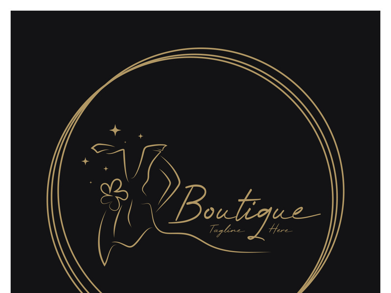 elegant women's fashion logo, clothing, boutique, convection, tailor, garment, business, apparel, fashion designer