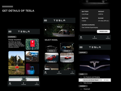 Tesla App - Redesign