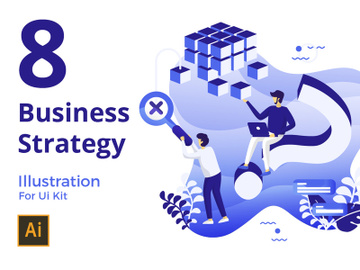 Business Strategy set Illustration preview picture
