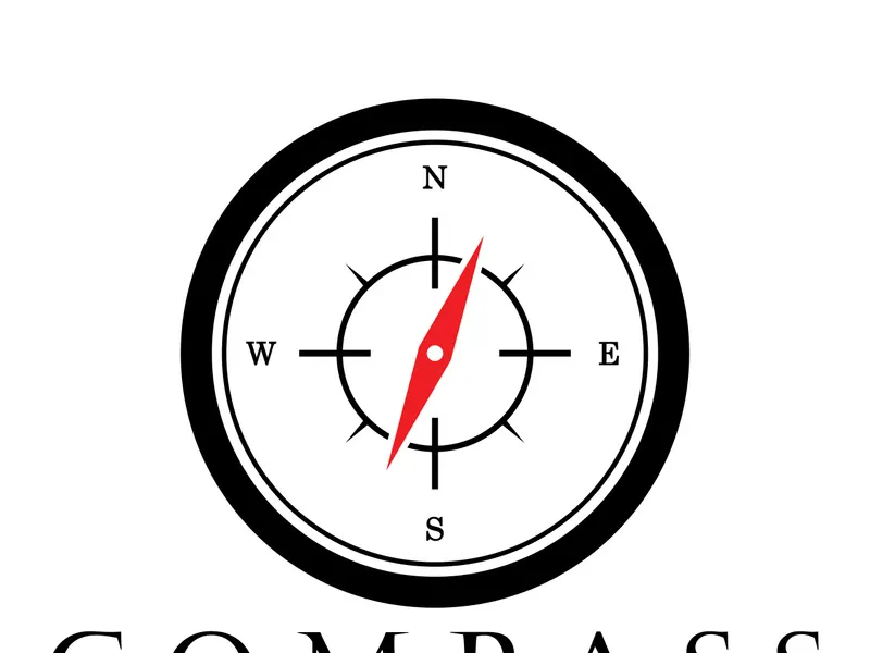 compass icon isolated on background.modern flat compass pictogram,business,marketing,internet concept.trendy simple vector symbol for websitedesign or button to mobile app.logo illustration.