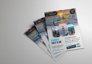 Travel & Tour Flyer Design Template (Free)