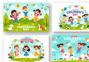 12 Happy Children Day Illustration