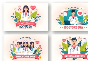 12 National Doctors Day Illustration