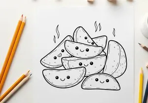 Cute smiling watermelon slices vector illustration flat design