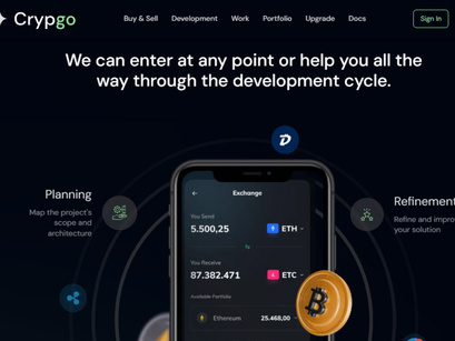 Crypgo Nextjs Tailwind Landing Page