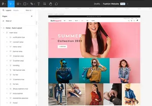 Fashion Website Home Design UI