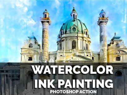 20 in 1 Watercolor Photoshop Actions