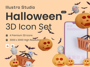 Halloween 3D icons | Version 2 preview picture