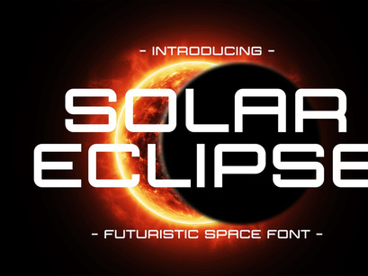 Solar Eclipse Font