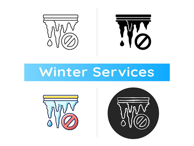 Icicle removal icon