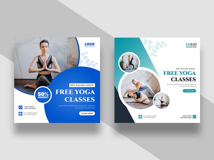 Yoga Fitness Instagram Post Banner Ver-5